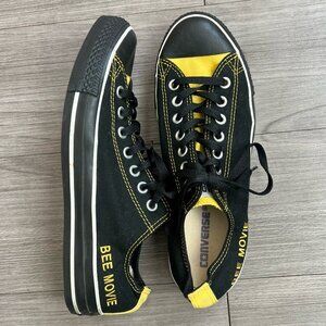 Limited Edition Exclusive Black & Yellow Bee Movie Converse Shoes M8.5/W10.5